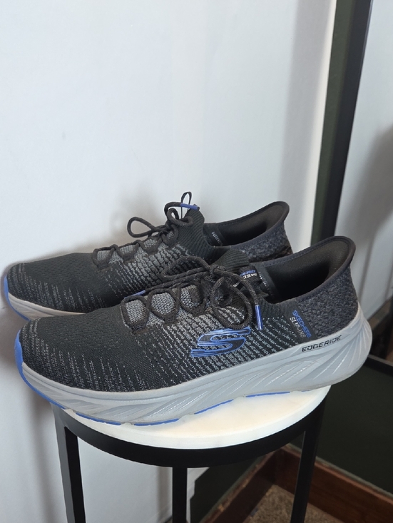 Skechers Other - Skechers Men’s Black and Blue Step-ins Athletic Shoes Size 11.5
